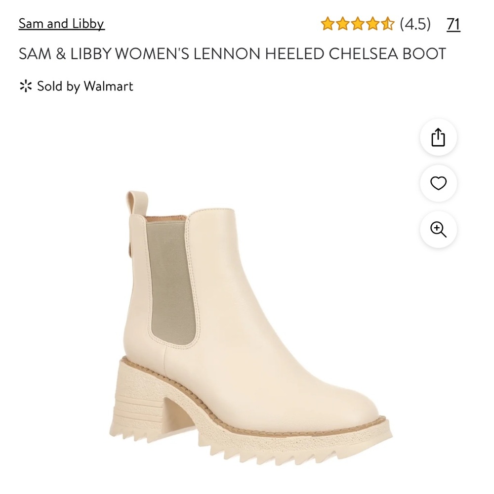 Sam & Libby boots - vanilla bean